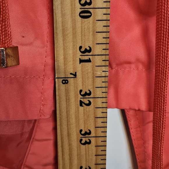 Michael Kors Coral Windbreaker Jacket Full Zip Gold Accents Wmns Extra Small - Picture 12 of 15
